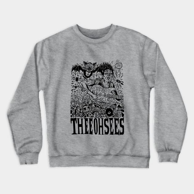 Thee oh sees Help Crewneck Sweatshirt by malditxsea